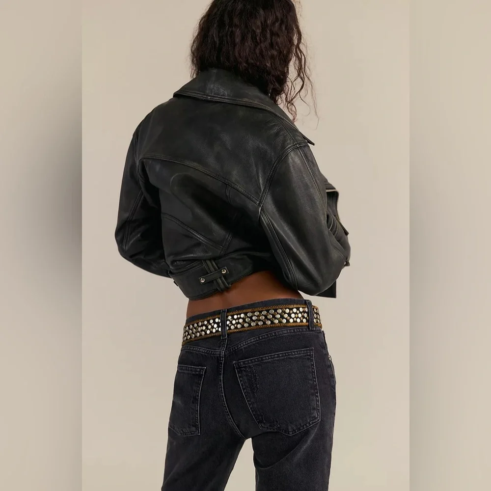 NWT FREE PEOPLE Animal Instinct Pocket Belt | Wild Side MSRP $98 S/M CURRENT